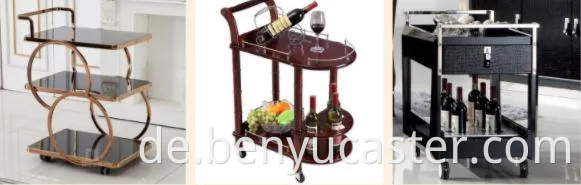 80 mm pp pu tpr pvc nylon tpe np gusseisern legiert caster für kleine Schränke ohne Bremse